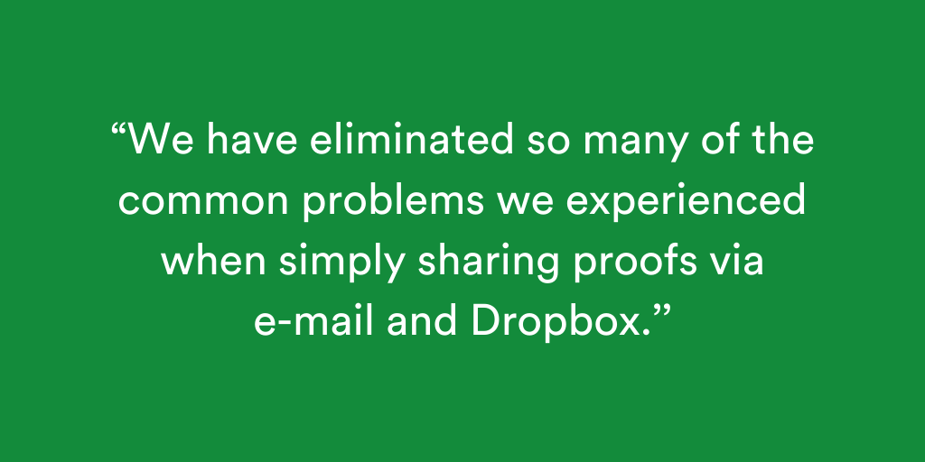 Customer-feedback-eliminated-problems when sharing proofs via e-mail and Dropbox