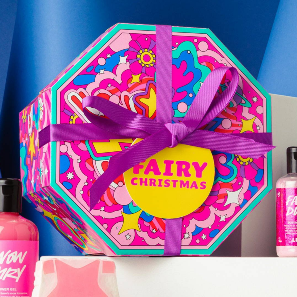 Lush's bright, merry and sustainable Christmas packaging