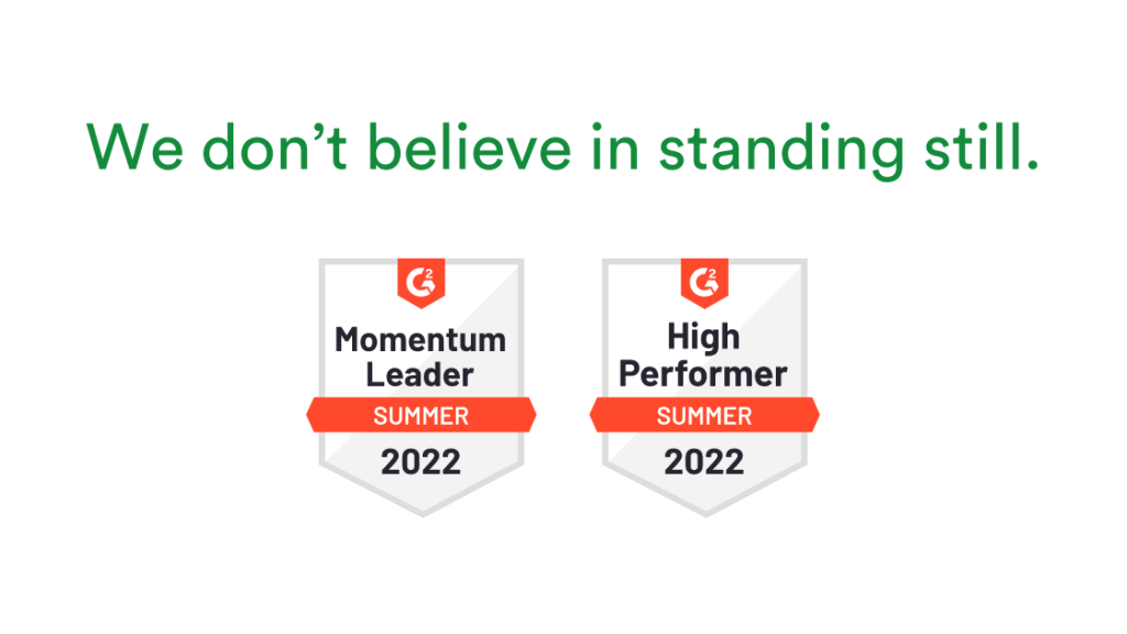 PageProof awarded Momentum Leader and High Performer badges in G2 Summer 2022 online proofing category review.
