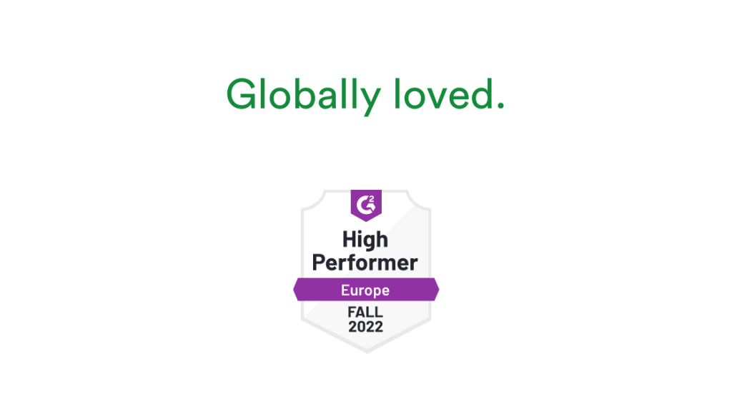 PageProof is awarded the High Performer badge for Europe G2 Fall 2022 report