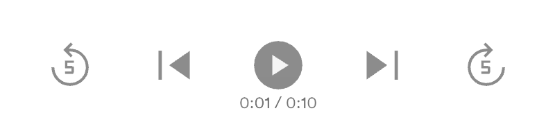 Video proofing offers frame by frame playback, and also handy skip forward or back buttons. 