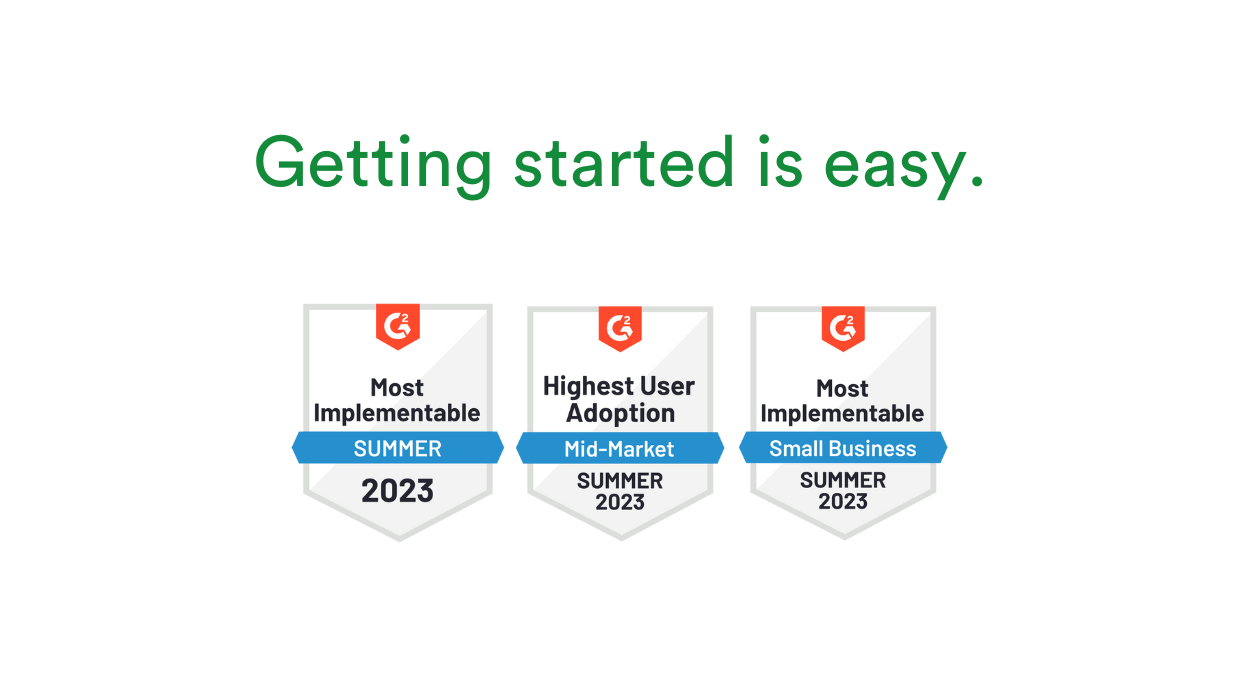 PageProof received the Most Implementable badge (overalls and small business) and the Highest User Adoption badge (mid-market), meaning get started with PageProof is easy. 