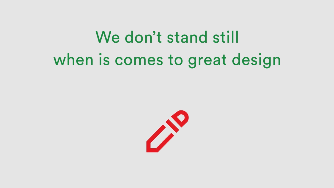 PageProof don't stand still when it comes to great design with PageProof's red pen drawing the PageProof logo