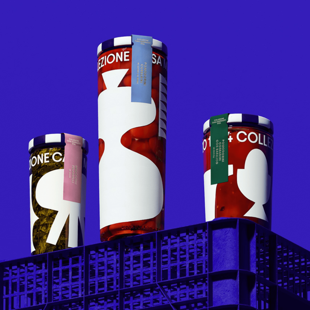 Illustrations of furniture pieces are printed on clear glass with component colors as the background.
