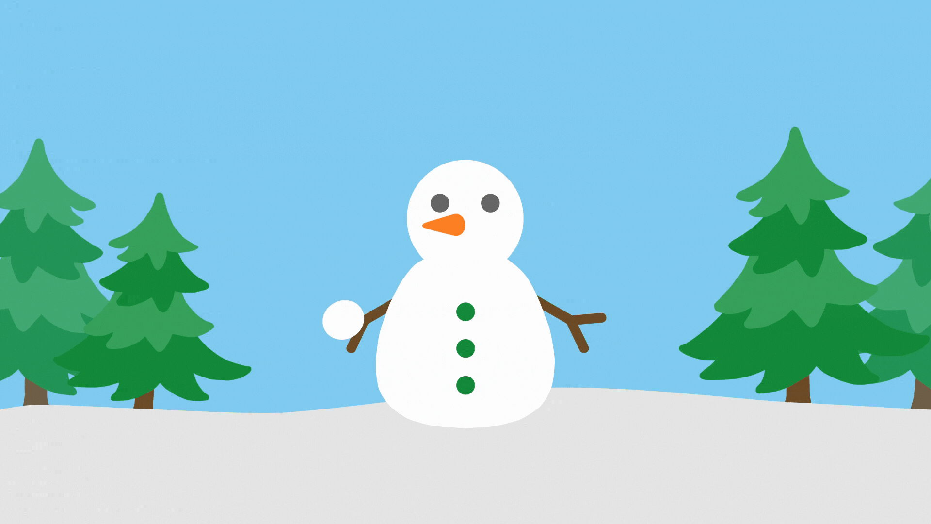 Snowman with a pile of snowballs forming at his feet. Picks up a snowball and throws is at the screen making it all white. Text appears 12 days of Christmas, 12 new features, and then the PageProof logo