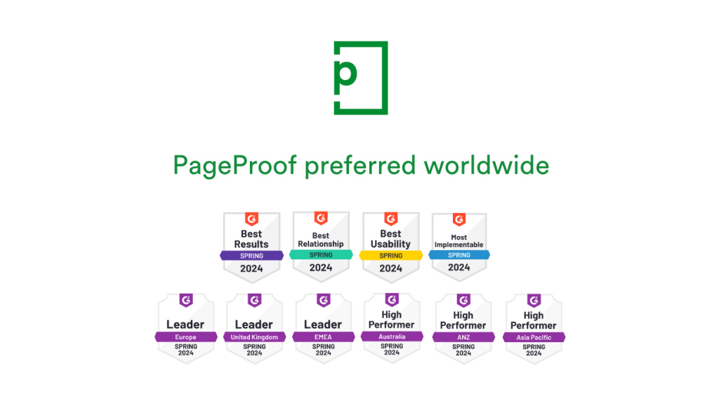 Image displaying the badges earned in the G2 2024 Spring Report.