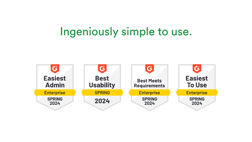 Image showing the badges earned by PageProof in the G2 2024 Spring Report.