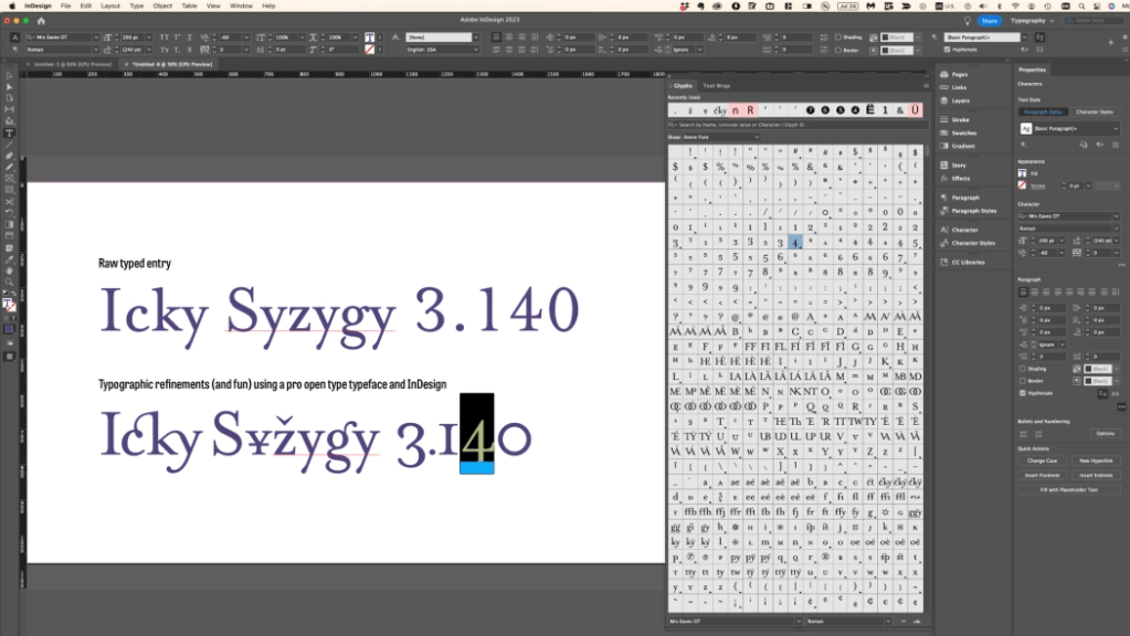 Adobe InDesign Typography