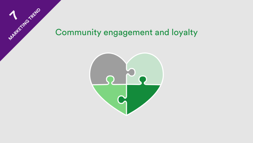 Marketing trend 7 - community engagement and loyalty