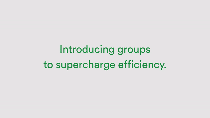 Introducing groups to superchage