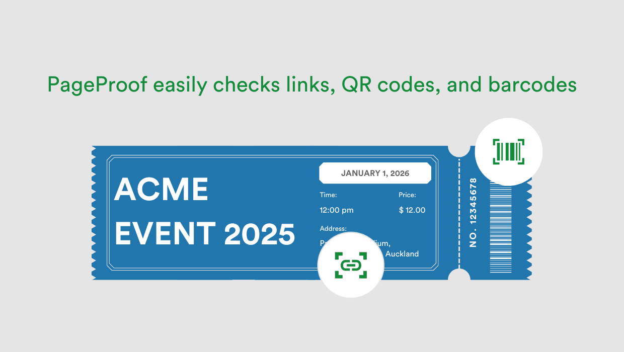 How to easily check links, QR codes, and barcodes with PageProof