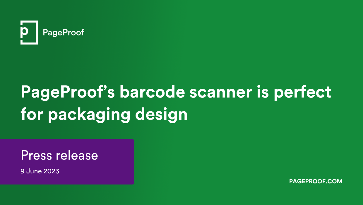PageProof’s barcode scanner is perfect for packaging design