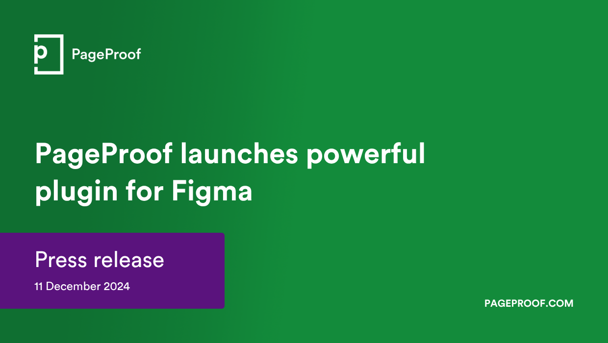PageProof launches powerful plugin for Figma